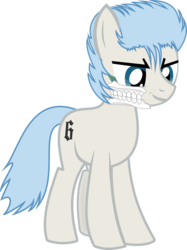 Size: 3000x4007 | Tagged: safe, artist:feralhamster, pony, bleach (manga), grimmjow jeagerjaquez, ponified, simple background, solo, transparent background, vector
