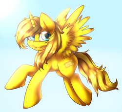 Size: 1280x1178 | Tagged: safe, artist:mixipony, oc, oc only, oc:ticket, alicorn, pony, alicorn oc, solo