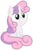 Size: 3500x5250 | Tagged: safe, artist:bobdude0, artist:pikamander2, sweetie belle, pony, unicorn, g4, absurd resolution, cute, diasweetes, female, filly, looking at something, simple background, sitting, smiling, solo, transparent background, vector