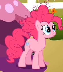 Size: 582x665 | Tagged: safe, screencap, pinkie pie, g4, female, messy mane, solo