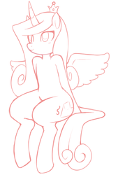 Size: 676x1000 | Tagged: safe, artist:redintravenous, princess cadance, alicorn, pony, g4, female, mare, solo, wide hips