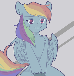 Size: 680x700 | Tagged: dead source, safe, artist:loyaldis, rainbow dash, pegasus, pony, g4, female, solo