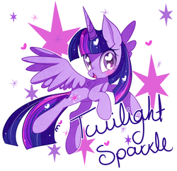 Size: 900x868 | Tagged: safe, artist:ipun, twilight sparkle, alicorn, pony, g4, female, heart, heart eyes, mare, simple background, solo, twilight sparkle (alicorn), white background, wingding eyes