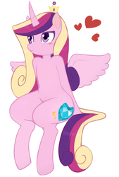 Size: 608x900 | Tagged: safe, artist:redintravenous, princess cadance, alicorn, pony, g4, female, mare, solo, wide hips