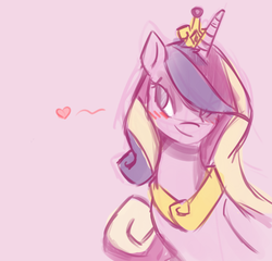 Size: 705x676 | Tagged: safe, princess cadance, g4, female, heart, solo