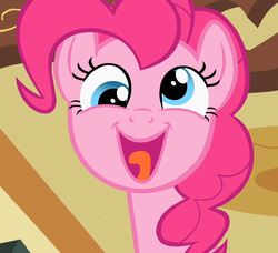 Size: 789x720 | Tagged: safe, screencap, pinkie pie, baby cakes, g4, cute, derp, diapinkes, faic, female, happy, solo, tongue out