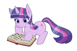 Size: 1650x1100 | Tagged: safe, artist:moyori, twilight sparkle, g4, book, female, pixiv, solo