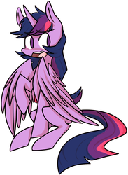 Size: 881x1204 | Tagged: safe, artist:ghost, twilight sparkle, alicorn, pony, g4, female, simple background, solo, twilight sparkle (alicorn), white background