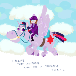 Size: 985x987 | Tagged: safe, artist:cutebrows, twilight sparkle, alicorn, pegasus, pony, g4, female, mare, minimus, princess sofia, sofia the first, twilight sparkle (alicorn)