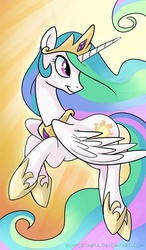 Size: 438x750 | Tagged: safe, artist:spainfischer, princess celestia, alicorn, pony, g4, female, solo