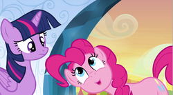 Size: 776x429 | Tagged: safe, screencap, pinkie pie, twilight sparkle, equestria girls, g4, my little pony equestria girls, duo