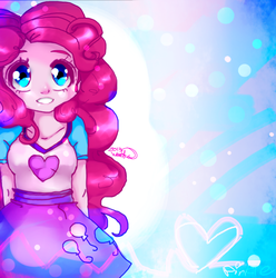 Size: 820x828 | Tagged: safe, artist:wendysakana, pinkie pie, equestria girls, g4, beautiful, female, grin, humanized, smiling, solo