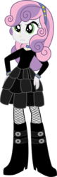 Size: 622x1920 | Tagged: safe, artist:secret-asian-man, sweetie belle, equestria girls, g4, female, meanie belle, simple background, solo, transparent background