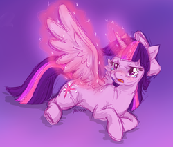 Size: 1000x850 | Tagged: safe, artist:furreon, twilight sparkle, alicorn, pony, g4, crying, female, magic, mare, solo, twilight sparkle (alicorn)