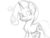 Size: 1280x960 | Tagged: safe, artist:crusadervx, trixie, pony, unicorn, g4, female, mare, monochrome, sketch, solo