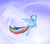 Size: 1281x1115 | Tagged: safe, artist:myhysteria, rainbow dash, g4, female, flying, solo