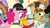 Size: 640x355 | Tagged: safe, screencap, donut joe, gustave le grande, mulia mild, pinkie pie, twilight sparkle, donkey, earth pony, griffon, pony, g4, mmmystery on the friendship express, deerstalker, hat, male, mlp-captions, stallion, youtube caption