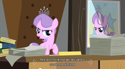 Size: 640x355 | Tagged: safe, screencap, diamond tiara, g4, animation error, youtube caption