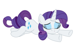 Size: 1200x708 | Tagged: safe, artist:daniel-sg, rarity, pony, unicorn, g4, eyes closed, female, horn, mare, simple background, solo, transparent background