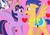 Size: 693x480 | Tagged: safe, artist:jc-the-penguin, flash sentry, shining armor, twilight sparkle, alicorn, pegasus, pony, unicorn, g4, angry, big crown thingy, element of magic, equestria girls ponified, female, male, overprotective, overprotective armor, ponified, ship:flashlight, shipping, straight, twilight sparkle (alicorn)