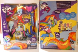 Size: 2400x1600 | Tagged: safe, rainbow dash, equestria girls, g4, box art, female, irl, photo, ponied up, toy