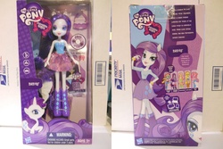 Size: 2400x1600 | Tagged: safe, rarity, equestria girls, g4, box art, female, irl, photo, ponied up, toy