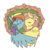 Size: 900x900 | Tagged: safe, artist:comickit, fluttershy, rainbow dash, g4, female, floral head wreath, flower, kissing, lesbian, ship:flutterdash, shipping