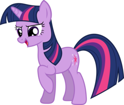 Size: 5999x5074 | Tagged: safe, artist:xpesifeindx, twilight sparkle, pony, unicorn, g4, magic duel, absurd resolution, female, mare, open mouth, raised hoof, simple background, solo, transparent background, unicorn twilight, vector