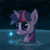 Size: 800x800 | Tagged: safe, artist:muffinsforever, twilight sparkle, g4, female, magic, magic pool, scrunchy face, solo, swimming, swimming pool