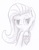 Size: 745x955 | Tagged: safe, artist:suplolnope, fluttershy, g4, female, monochrome, sketch, solo