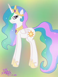 Size: 720x960 | Tagged: safe, artist:pinkamenad, princess celestia, g4, female, solo