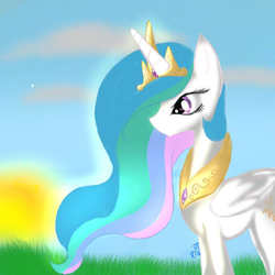 Size: 512x512 | Tagged: safe, artist:darkthunder8716, princess celestia, g4, female, solo