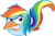 Size: 1200x800 | Tagged: safe, artist:colossalstinker, rainbow dash, bird, g4, angry birds, birdified, crossover, female, simple background, solo, species swap, transparent background