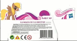 Size: 726x385 | Tagged: safe, artist:demonioblanco, oc, oc only, oc:honey dip, barcode, hasbro, spanish