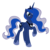 Size: 902x894 | Tagged: safe, artist:icelion87, princess luna, g4, female, raised hoof, simple background, solo, transparent background, vector