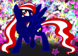 Size: 908x650 | Tagged: safe, artist:the-danitor, nation ponies, solo, united states