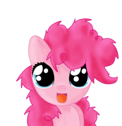 Size: 2430x2509 | Tagged: safe, artist:sharkiity, pinkie pie, g4, bed mane, cute, diapinkes, female, filly, solo