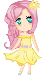 Size: 454x654 | Tagged: safe, artist:choclattt, fluttershy, human, g4, female, humanized, solo