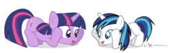 Size: 870x270 | Tagged: safe, artist:dm29, shining armor, twilight sparkle, pony, unicorn, g4, age regression, cute, duo, filly, filly gleaming shield, foal, gleamibetes, gleaming shield, julian yeo is trying to murder us, rule 63, rule63betes, simple background, sunshine sunshine, transparent background, unicorn twilight