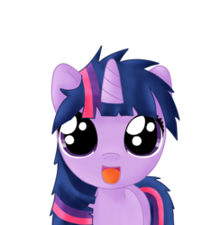 Size: 2347x2509 | Tagged: safe, artist:sharkiity, twilight sparkle, g4, bed mane, cute, female, filly, solo, twiabetes