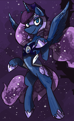 Size: 765x1254 | Tagged: safe, artist:herny, princess luna, luna-afterdark, g4, armor, female, night guard, solo