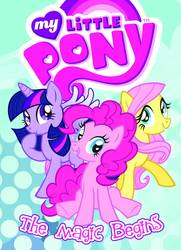 Size: 1200x1657 | Tagged: safe, idw, fluttershy, pinkie pie, twilight sparkle, alicorn, pony, g4, my little pony: the magic begins, official, twilight sparkle (alicorn)