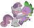 Size: 1106x909 | Tagged: safe, artist:dr-siren, spike, sweetie belle, dragon, pony, unicorn, g4, blushing, duo, eyes closed, female, filly, kiss on the lips, kissing, male, ship:spikebelle, shipping, simple background, straight, white background