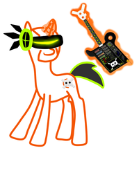 Size: 800x1000 | Tagged: safe, artist:fran-lemon, pony, guitar, ponified, scgmd4, solo