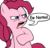 Size: 680x651 | Tagged: safe, artist:devon-bunny, pinkie pie, g4, ew gay, female, reaction image, solo