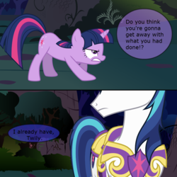 Size: 1000x1000 | Tagged: safe, shining armor, twilight sparkle, g4, angry, comic, dialogue, text