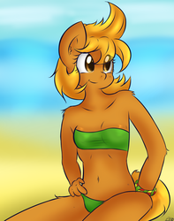 Size: 1200x1520 | Tagged: safe, artist:freefraq, oc, oc only, oc:beach ball, anthro, anthro oc, clothes, solo