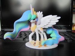 Size: 3648x2736 | Tagged: safe, artist:kp-shadowsquirrel, artist:vidalcris, princess celestia, g4, 3d print, female, sculpteo, solo