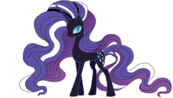 Size: 4443x2500 | Tagged: safe, artist:melodycrystel, nightmare rarity, pony, unicorn, g4, female, mare, simple background, solo, transparent background, vector