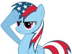 Size: 258x195 | Tagged: safe, rainbow dash, g4, 4th of july, american independence day, female, independence day, rainbow dash salutes, salute, solo, united states